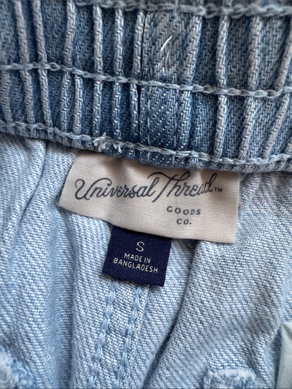 Universal Thread Light Blue Wide-Leg Drawstring Jeans - Picture 2 of 6